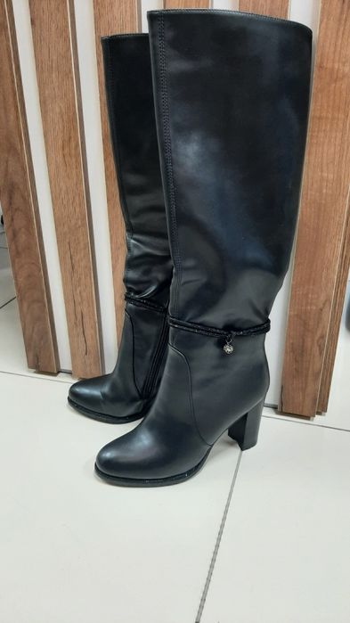 Сапоги зимние. Евромех. Каблук 7см.