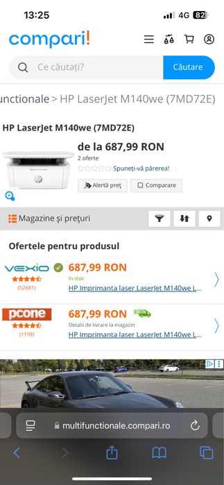 Imprimanta laser cu scaner HP Laser Jet MFP M140 we