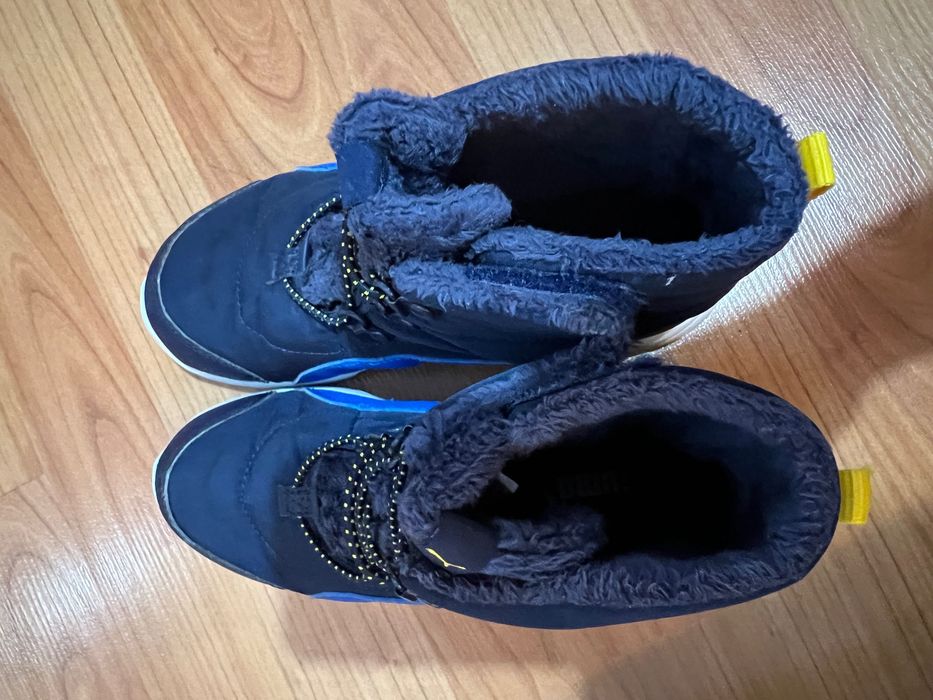 Оригинални детски ботуши Puma тъмно сини, номер 33