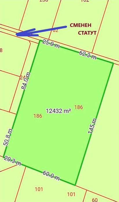 Парцел в Пловдив-Индустриална зона - Север площ 12423 цена 560000