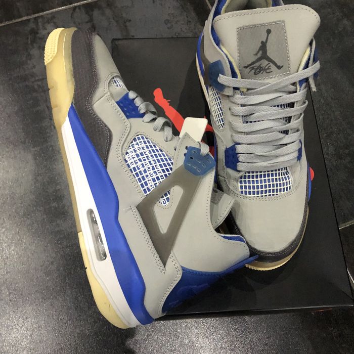 Air Jordan 4 Retro Off White Millitary Blue - 45
