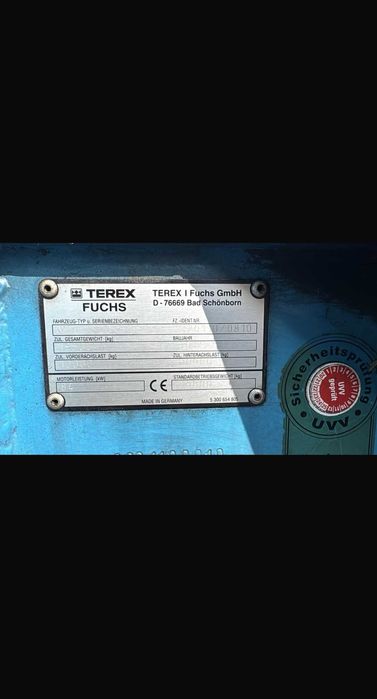 TEREX FUCHS MHL320 – Utilaj manipulare materiale