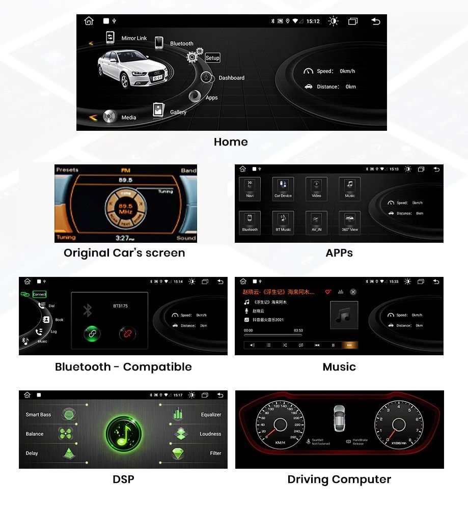 Navigatie Audi A4 B8 A5 13-16 Carplay 4GB RAM 64GB Multimedia - cu GPS