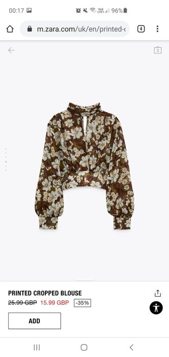 Oferta Camasa Zara vintage style