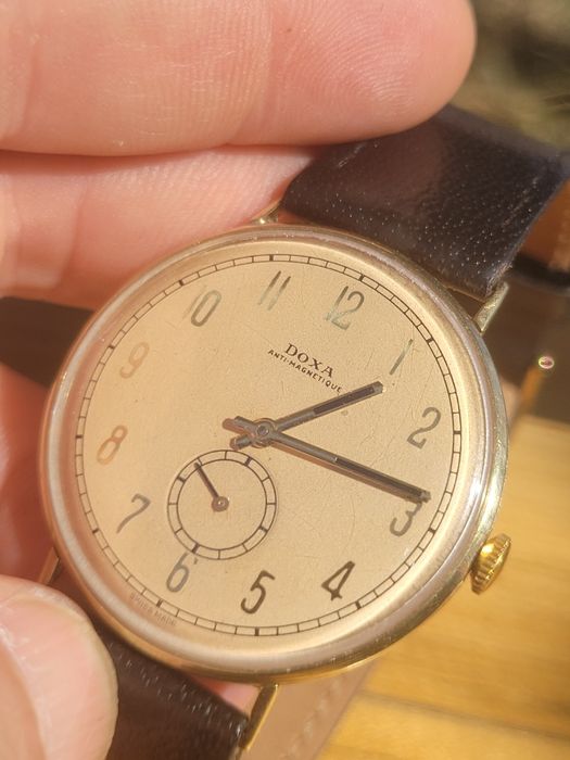 Doxa jumbo aur 14k extraplat 40mm