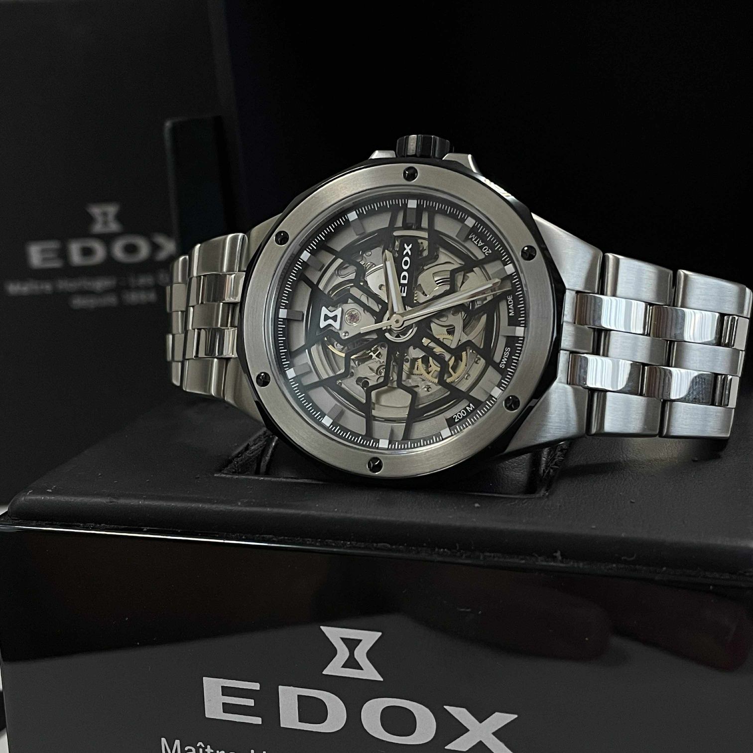 Edox Delfin Mecano Skeleton Automatic