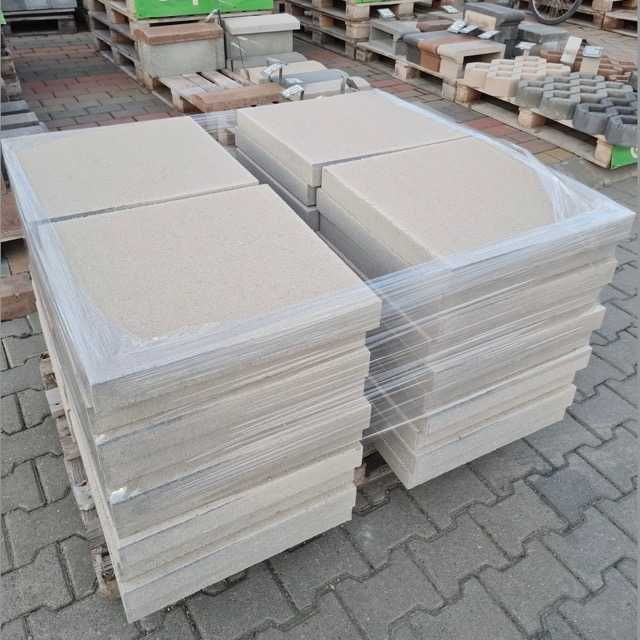 Plăci Pavaj vibropresat Alb Auriu: 50 x 50, 50 x 25, 40 x 40, 40 x 20