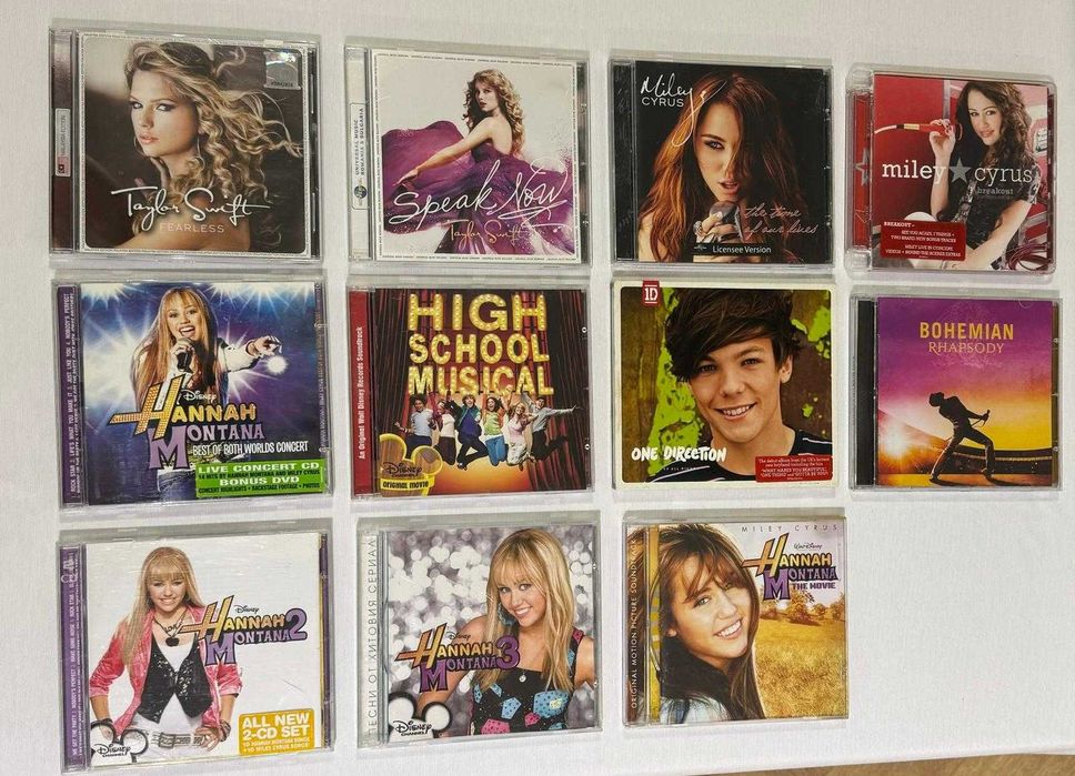 Оригинални музикални дискове: Taylor Swift Miley Cyrus One Direction