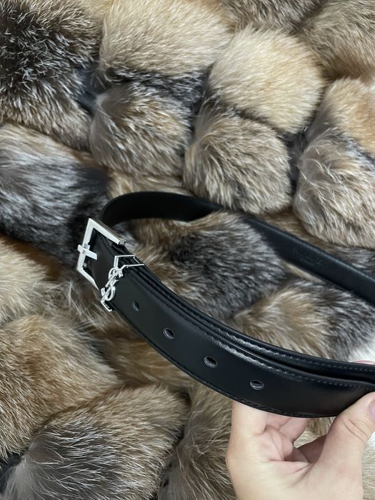 Curea YSL negru-argintiu