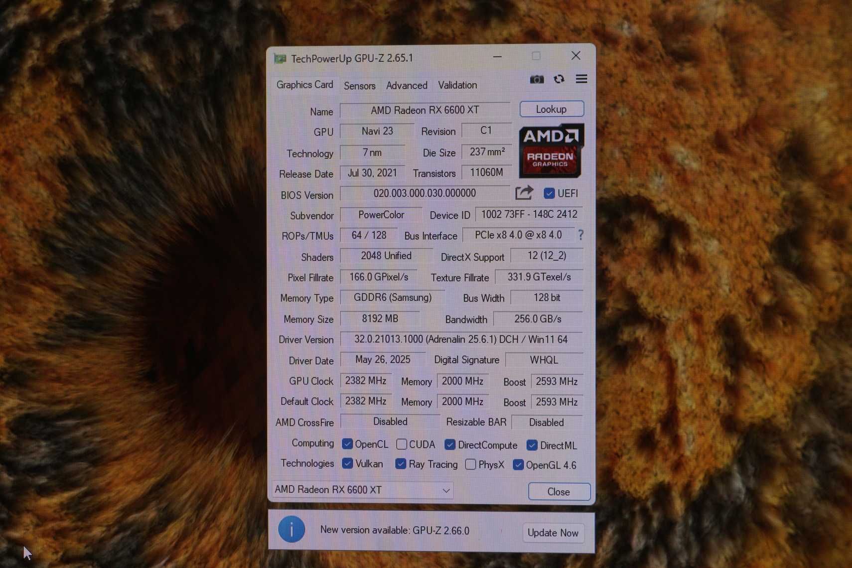 Видеокарта RX 6600 XT 8GB Hellhound
