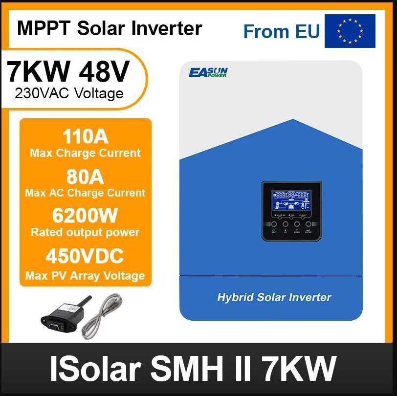 Invertor Hibrid Off-grid EASUN 48V 7kw Isolar SMH II WIFI Functie UPS