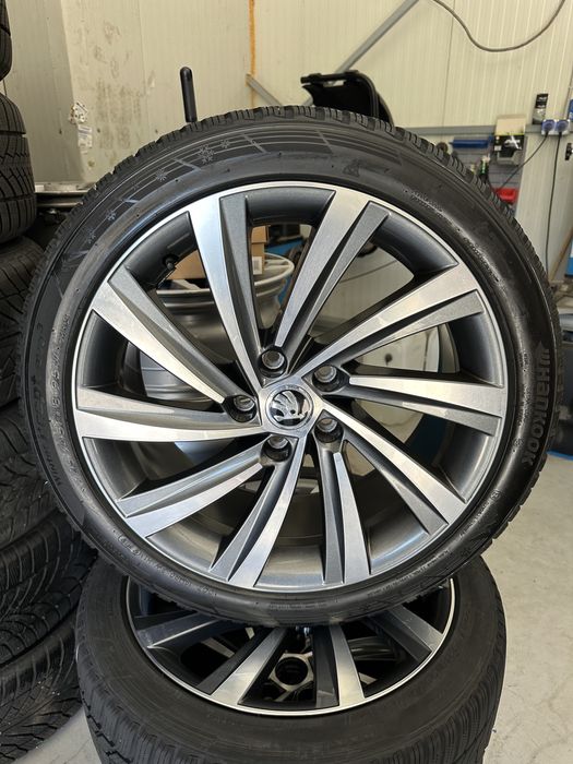 jante skoda octavia superb 5x112 anvelope 225 45 18 iarna