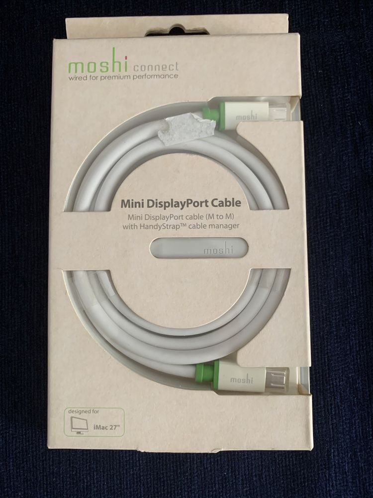 Vand Moshi Mini DisplayPort Cable for MacBooks and iMac - White