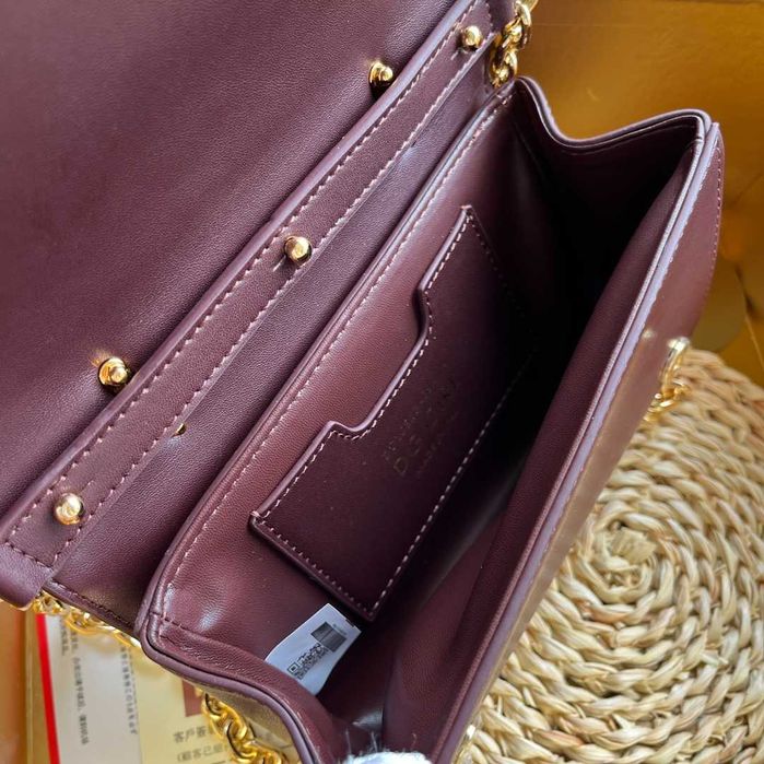 Geanta Dolce Gabbana Girls Mini 18 bordo cm, Premium