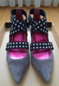 Pantofi made in Italy din piele intoarsa 37