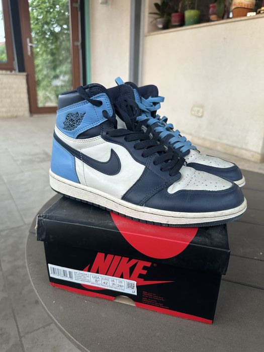 Adidasi nike jordan 1 obsidian