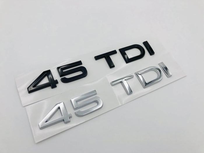 Emblema Audi 45 TDI spate negru