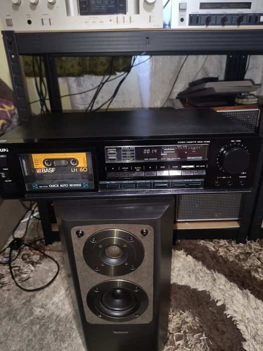 casetofon deck vintage philips fc 566