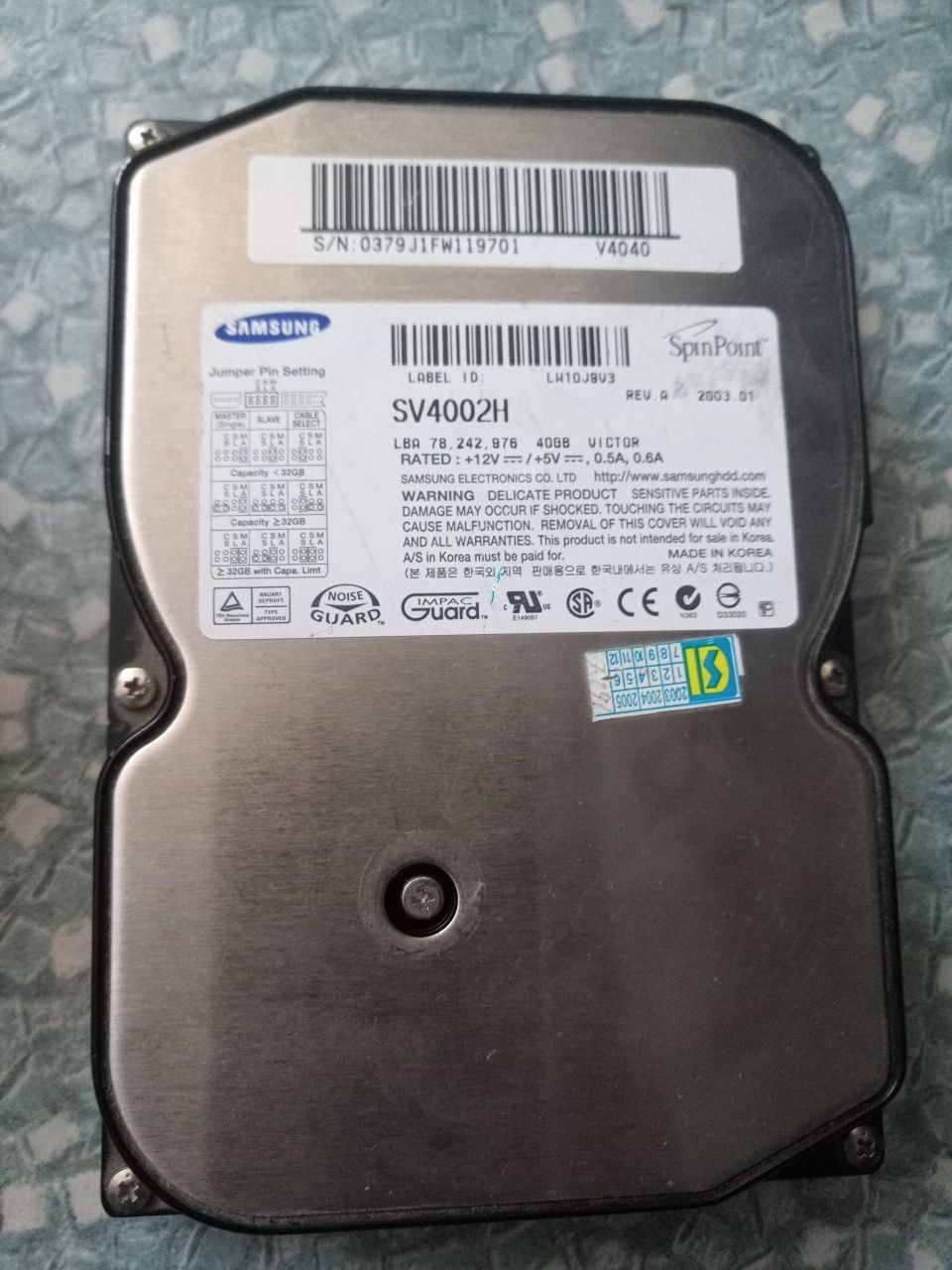 Hdd диск 160gb и 40gb