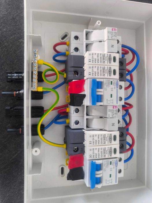 Tablou curent continuu pentru fotovoltaice