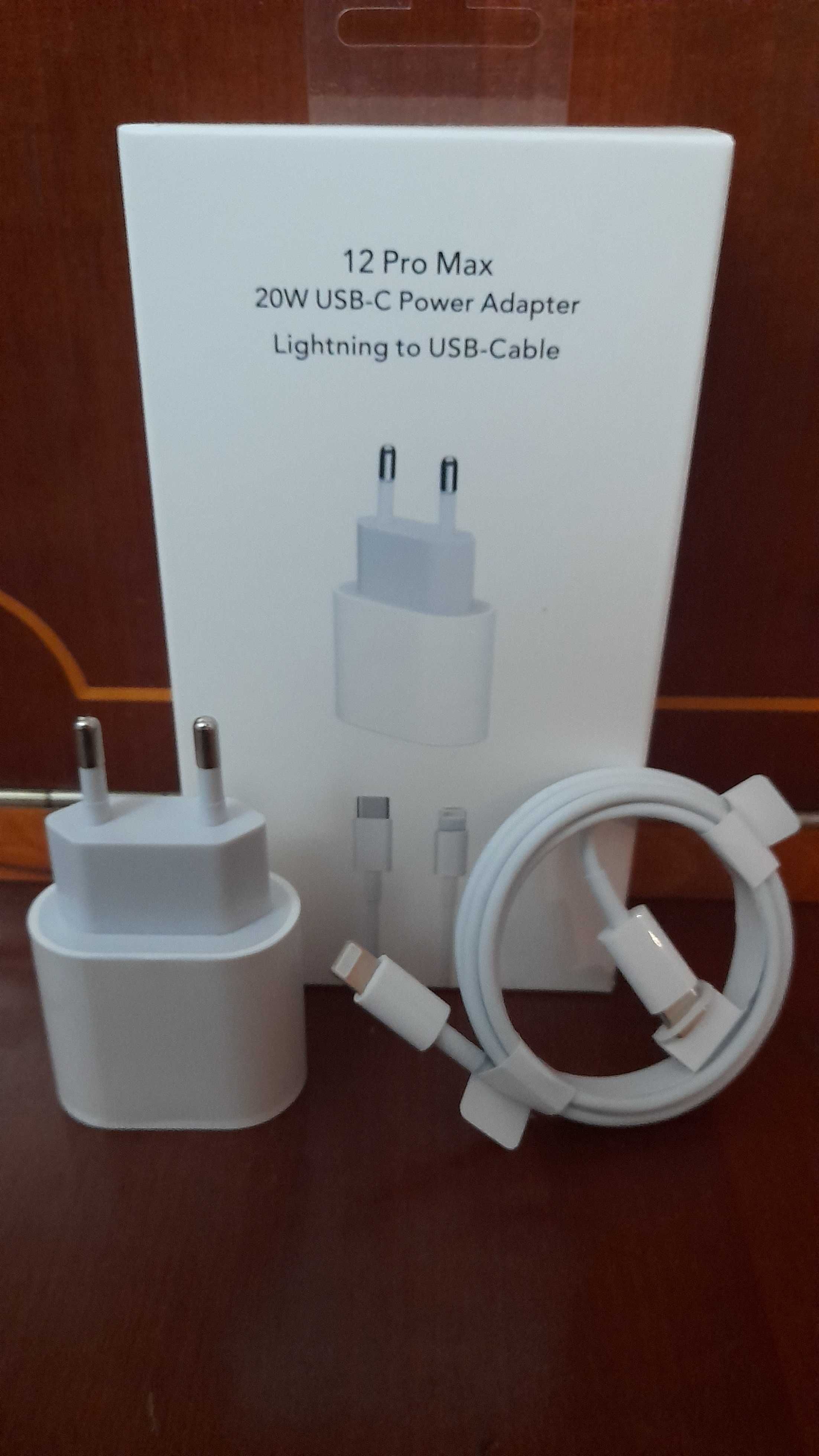 incarcator fast charge iPhone set adaptor priza 20w + cablu incarcare