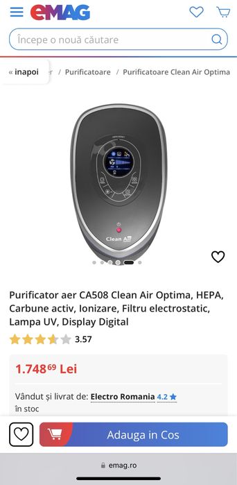 Purificator Clean air Optima