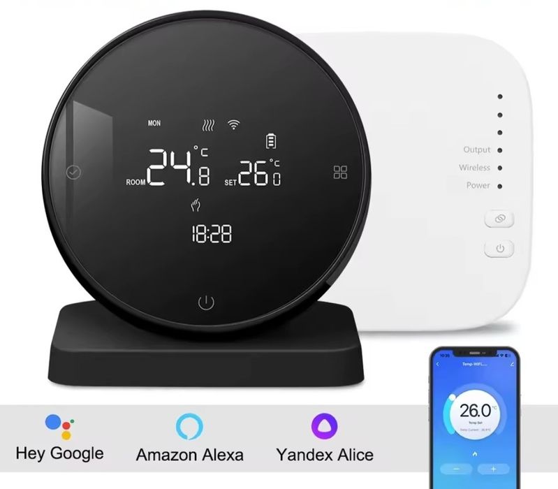 Nou Sigilat Alb sau Negru Termostat Centrala Wirreles WiFi Smart
