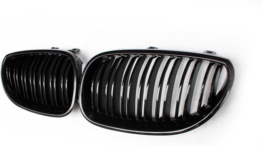 Решетки Бъбреци за BMW 5 серия E60 E61 03-10г Черен Гланц Двойни