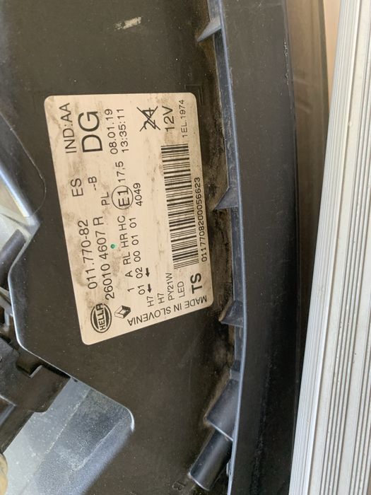 Far dreapta Renault Kadjar an 2015/2016/2017/2018/2019/2020