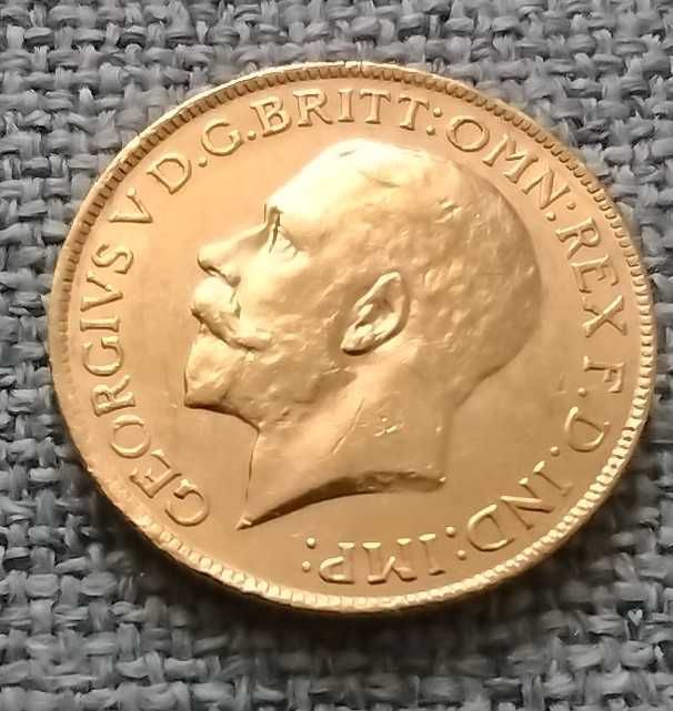 Moneda aur Sovereign 7,99g 1925 George V  - Perth - rara - colectie