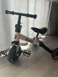 Bicicleta alba 2 in 1 Zola cu 3 roti