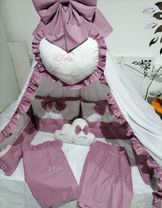 Protecții impletite și pernute. Seturi de lenjerie