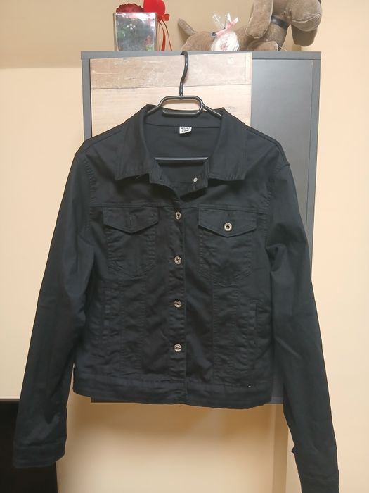 Черно дънково яке