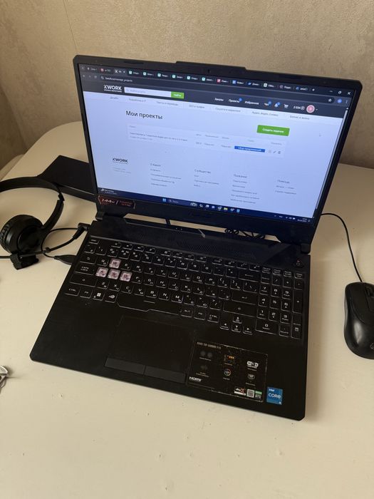 Срочно продам ноутбук asus tuf gaming f15