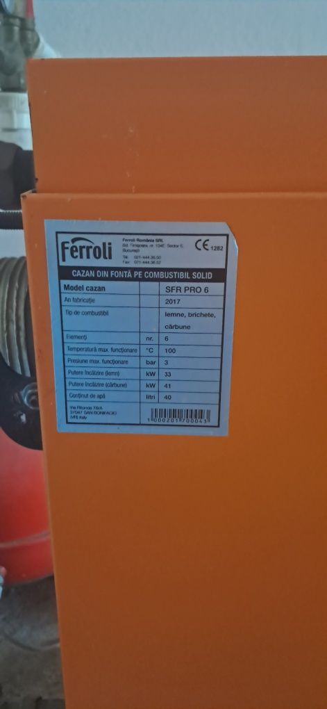 Centrala pe lemne Ferroli kw 33