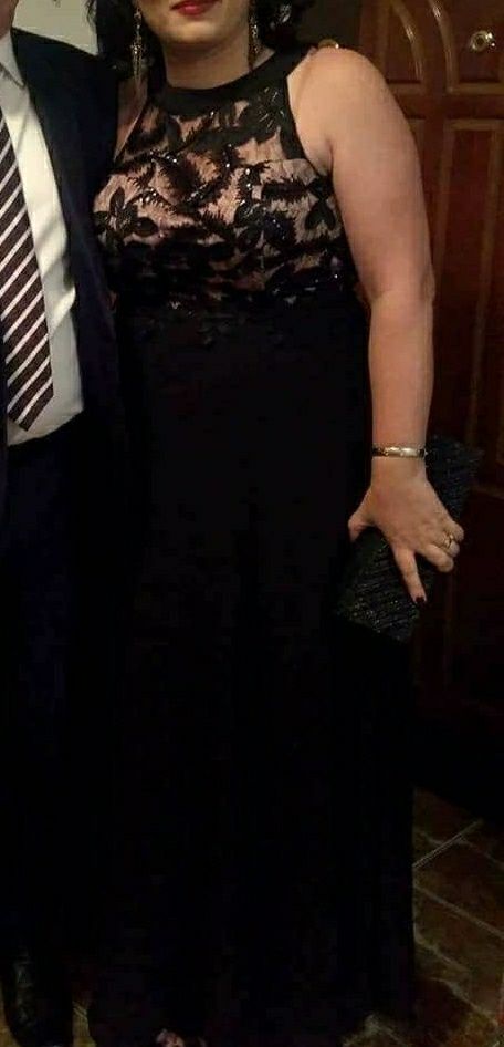 Rochie neagră lungă