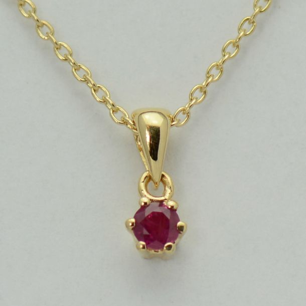 Lant cu pandantiv din aur galben/roz 18k cod 6241, 6225
