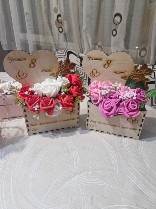 Сапунени цветя за предстоящ празник!