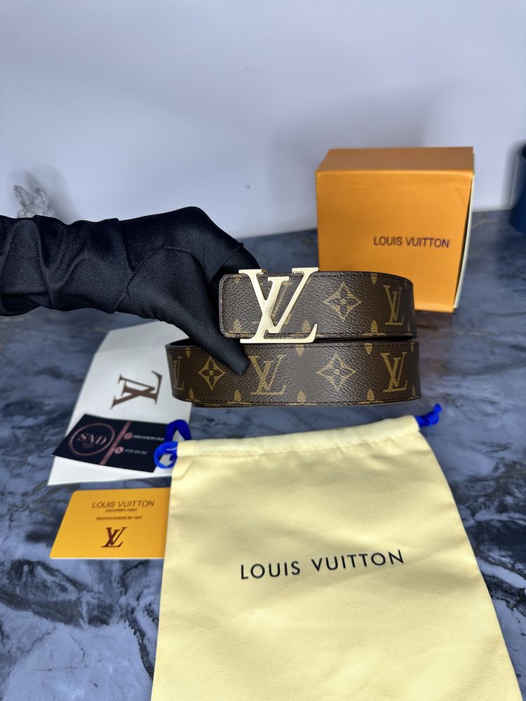 Curea Louis Vuitton piele canvas 100% cutie inclusă cadou