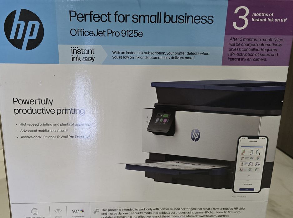 Hp office jet pro 9125e