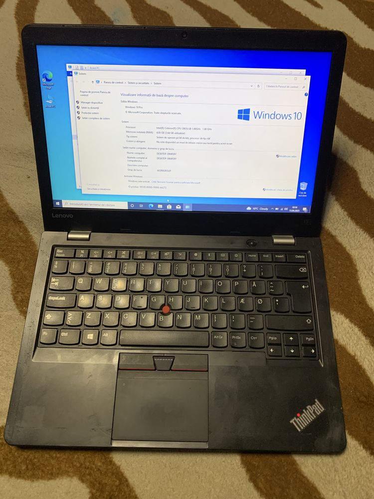 Laptop Lenovo 13  intel 3865u,4gb ddr4,intel hd 620 ssd128gb