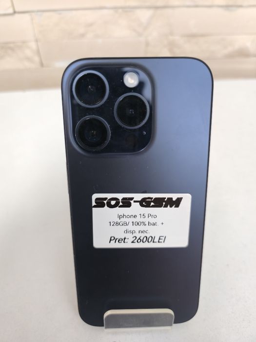 Iphone 15 Pro 128GB / 100% ( baterie after marchet )