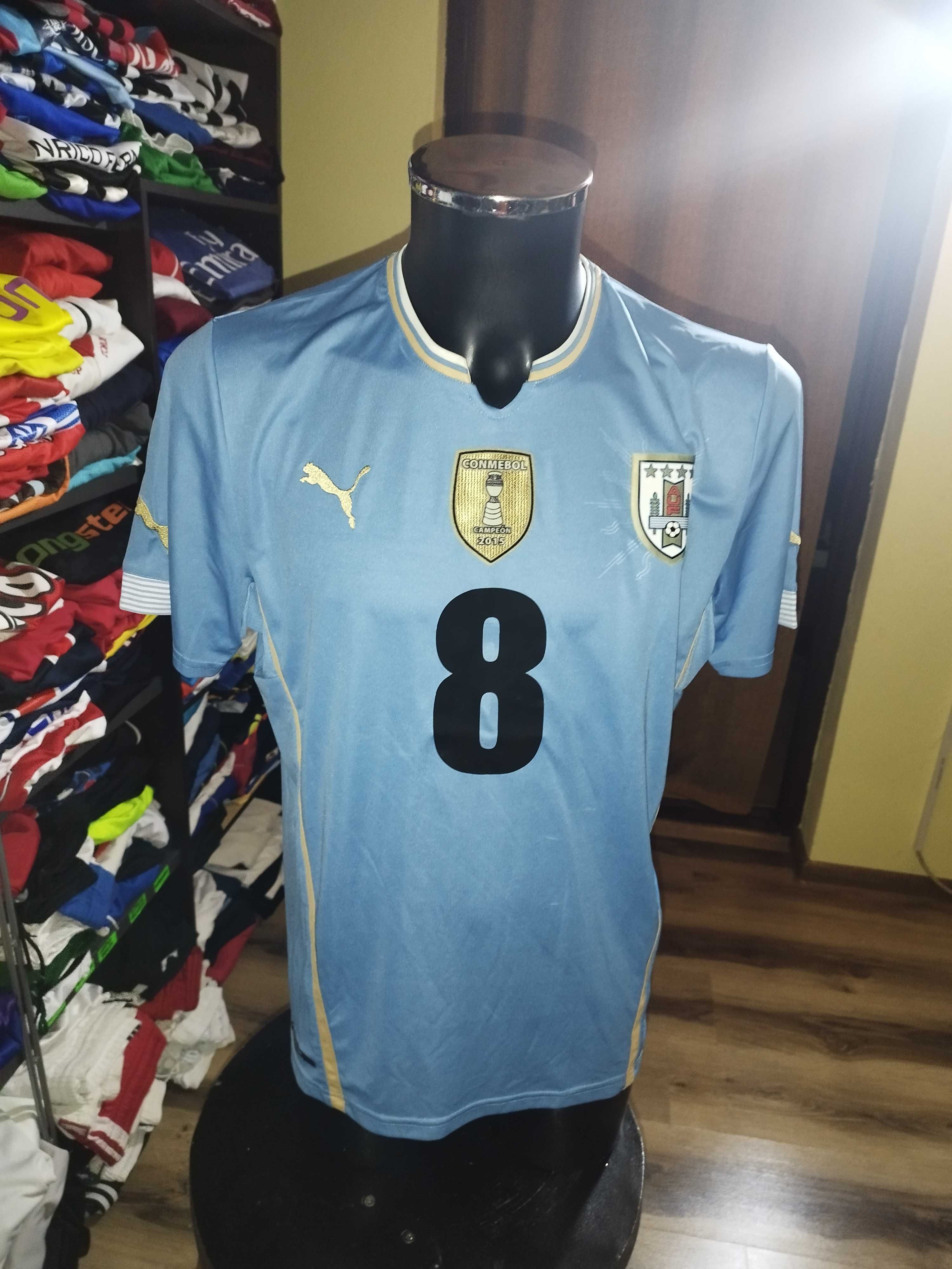 tricou uruguay #8 campeon 2015 conmebol puma marimea L