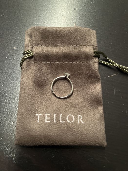 Inel aur alb si diamant 18K, 1.82g