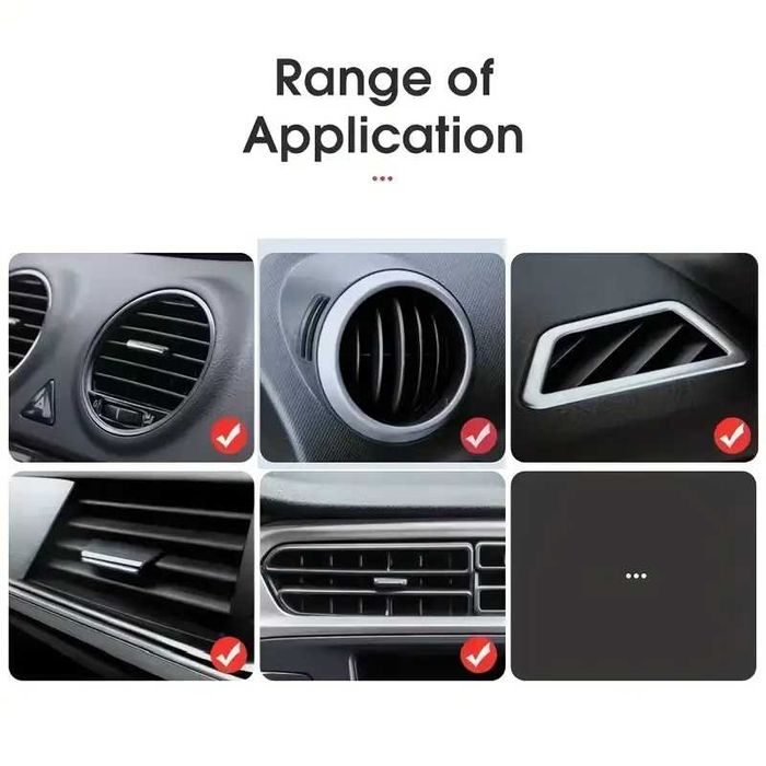 suport universal ABS pentru telefon, montat pe gurile de aerisire auto