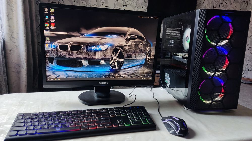 Ryzen 5 5500 GTX 1060 6Gb LCD22 игровой компьютер