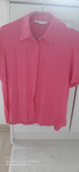 Розова риза zara