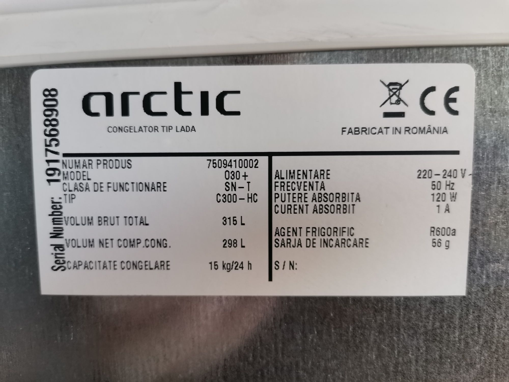 Congelator ladă Arctic