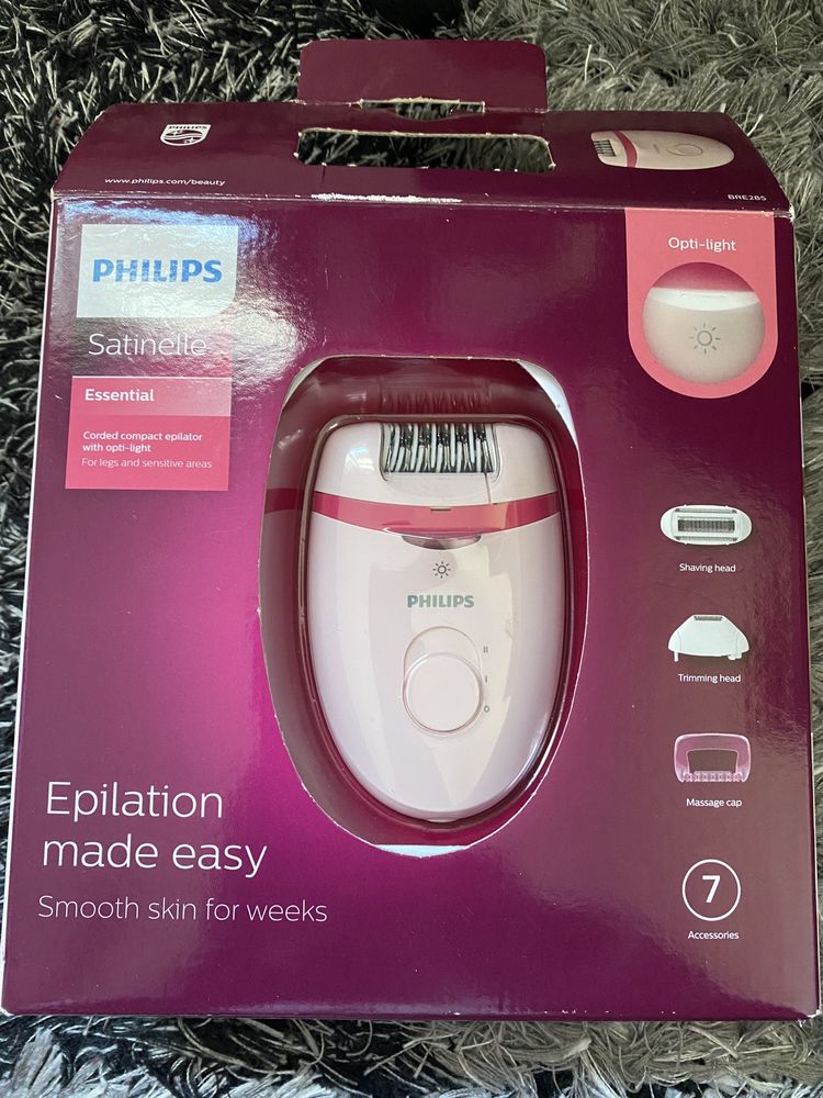 Епилатор Philips Satinelle BRE285/00, Розов