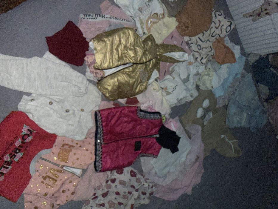 Вещи на девочку от 8-6 месяцев разные до года 1,5